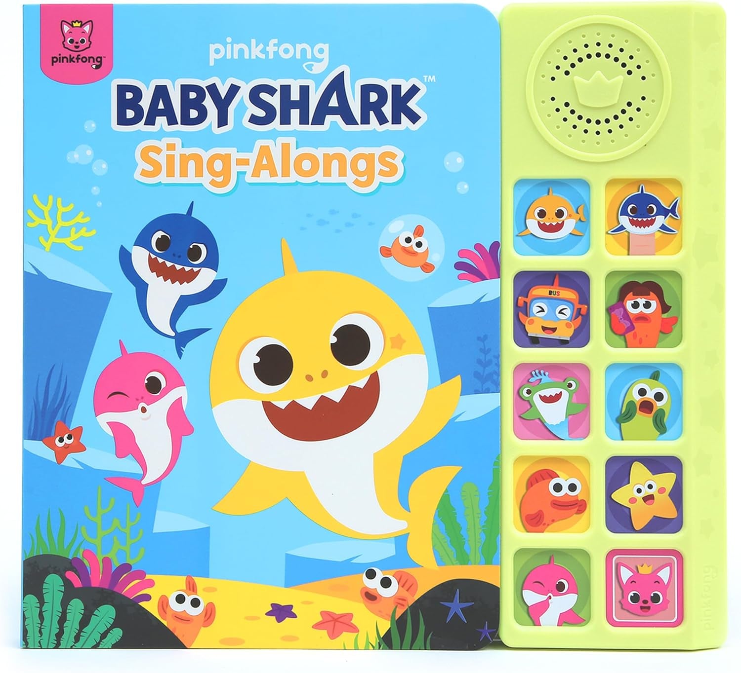 Baby Shark Sing-Alongs 10 Button Sound Book | Baby Shark Toys | Learning & Education Toys | Interactive Baby Books for Toddlers 1-3 | Gifts for Boys & Girls